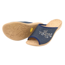 Befado damskor pu 254D107 marinblå 4