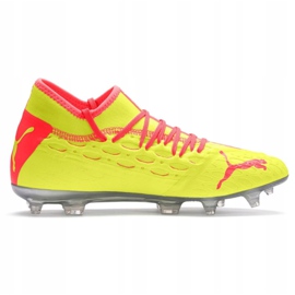 Puma Future 5.2 Netfit Osg Evo FG / AG M 106007-01 fotbollsskor mångfärgad gul 1