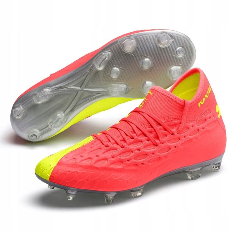 Puma Future 5.2 Netfit Osg Evo FG / AG M 106007-01 fotbollsskor mångfärgad gul 2