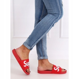 Röd Kvinnors röda tofflor CK110 Röd 2