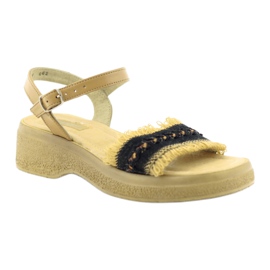 Eldam Flicksandaler på perrongen brun svart 1