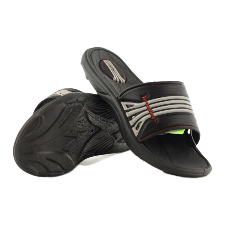 Rider Children's Flip Flops för 80341 Black-Gray Stripes svart svart 3