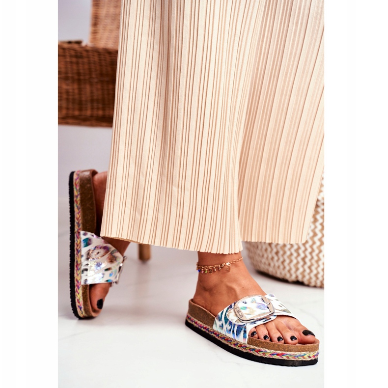 Dam Tofflor Big Star Metallic Pattern DD274127 vit 2