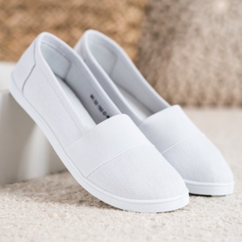 SHELOVET Slip-on sneakers vit 1