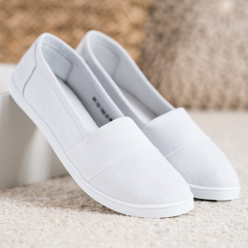 SHELOVET Slip-on sneakers vit 1