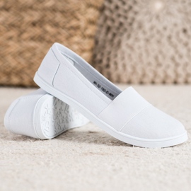 SHELOVET Slip-on sneakers vit 2