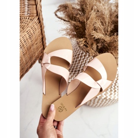 Klassiska tofflor för kvinnor Lu Boo Beige Mabella 1