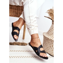 Kvinnors klassiska tofflor Lu Boo Black Mabella svart 2