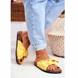 PS1 Kvinnors gula tofflor på korkbågen Wendy 2