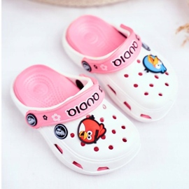 Barnskumskummare White Birds AngryBirds vit rosa 1