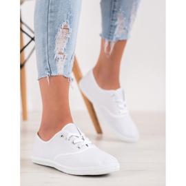 SHELOVET Ljusvita sneakers 2