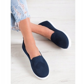 Via Giulia  Marinblå öppnade sneakers 1