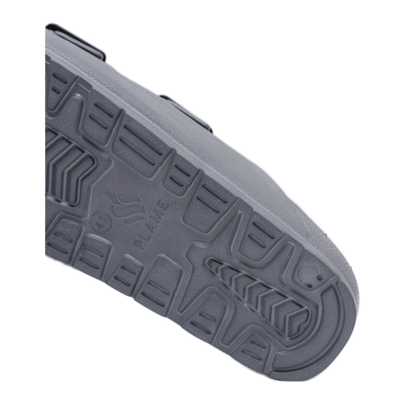 Flameshoes Grå trädgårdsljus tofflor för män 2