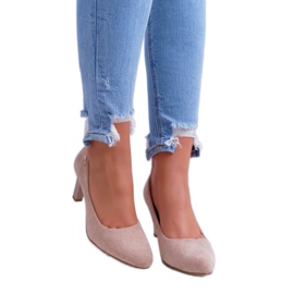 Dampumps Sergio Leone Beige Mocka Orsola 3