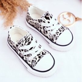 FRROCK Barnskor Vit Shiny Leopard Berni brun brun 2