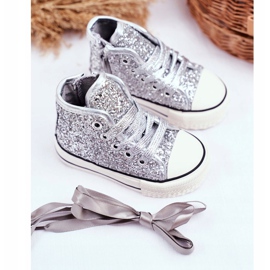 FRROCK Barns sneakers High Shiny Silver Ally silver- 1