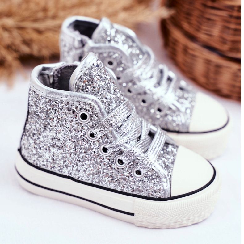 FRROCK Barns sneakers High Shiny Silver Ally 2