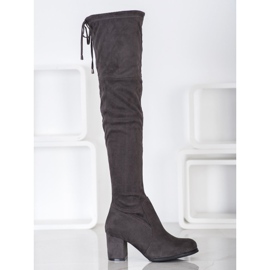 J. Star Slip-on stövlar på ett inlägg grå 2