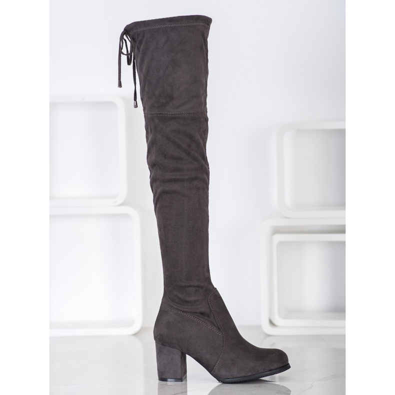 J. Star Slip-on stövlar på ett inlägg grå 2