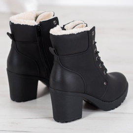 J. Star Casual stövlar med slipsar svart 1