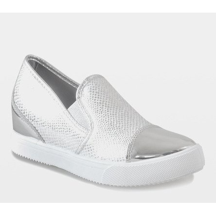 Silver wedge sneakers DD437-2 grå 1