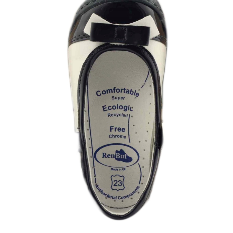 Ballerinas barnskor Ren But 1405 marinblå vit 5