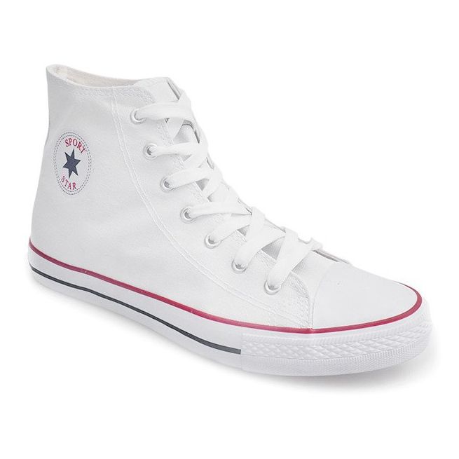 High Sneakers Converses 47-2 White vit 1