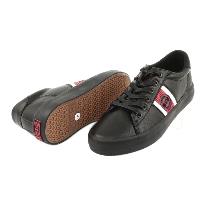 Big Star Kvinnors sneakers med Eco-Leather GG174111 svart vit 3