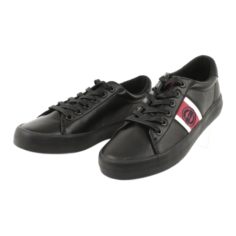 Big Star Kvinnors sneakers med Eco-Leather GG174111 svart vit 2