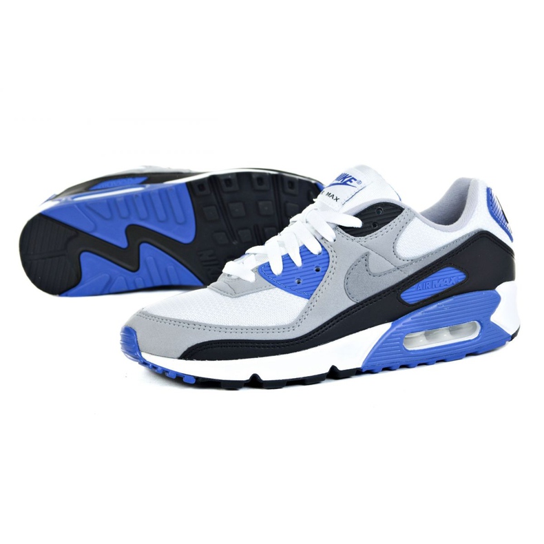 Nike Air Max 90 M CD0881-102 vit svart blå grå 1