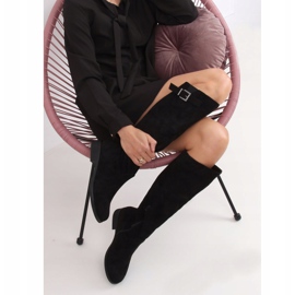 Svarta stövlar i mocka ST-20P Svart 1