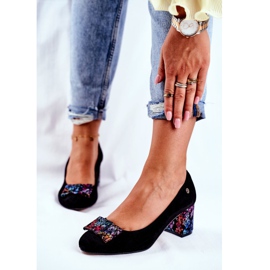 Dampumps Maciejka mocka svart 3356A-62 / 00-1 2