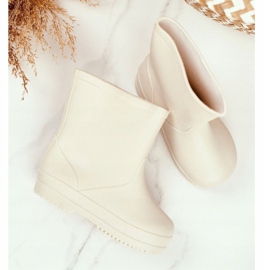Barnens Beige Classic Rubber Galoshes Lullaby 1