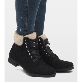 Svarta isolerade snörstövlar C-7100 2