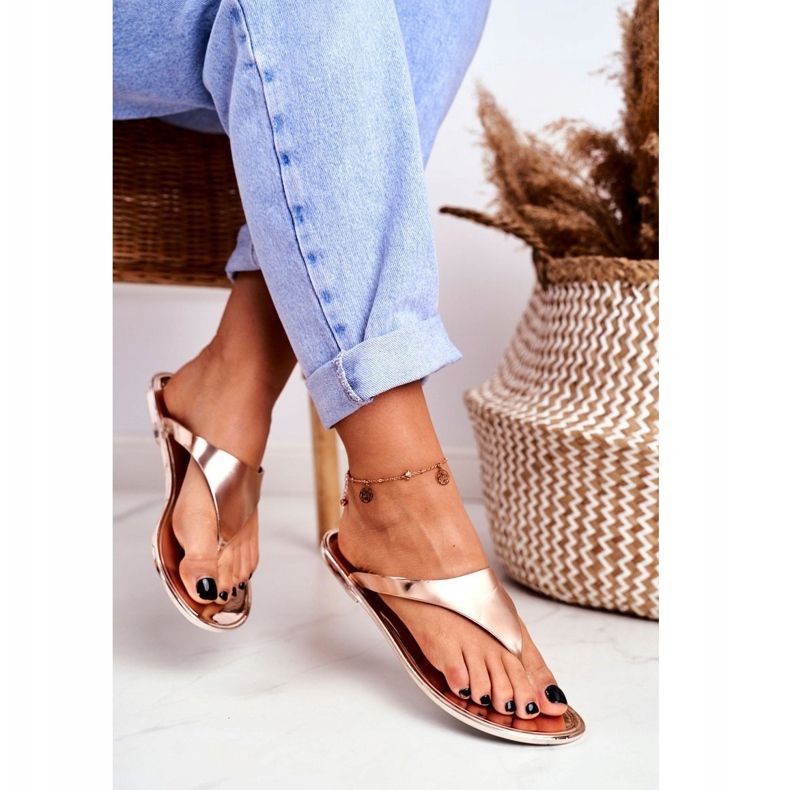 Lu Boo Metallic flip-flops Rose Gold Miny Ii gat. rosa gul 1