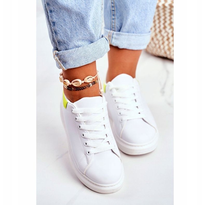 Kvinnors sportskor Lu Boo Vit Matilda gul 1