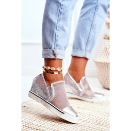 Lu Boo -sneakers för kvinnor med Morgono i silver grå 1