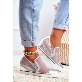 Lu Boo -sneakers för kvinnor med Morgono i silver grå 2