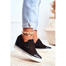 Dam Sneakers Lu Boo med mesh Svart Morgono 1