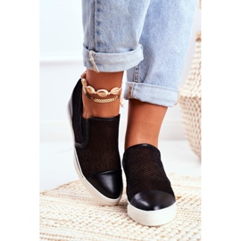 Dam Sneakers Lu Boo med mesh Svart Morgono 2