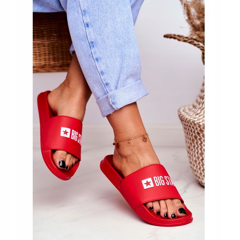 Dam Tofflor Big Star Red GG274041 röd 2