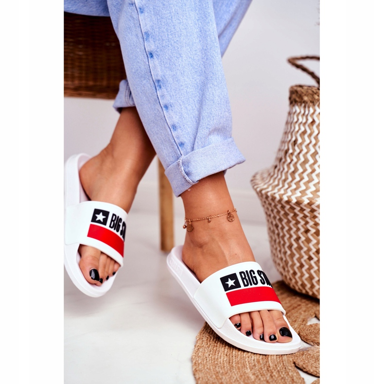 Dam Tofflor Big Star Classic White GG274047 vit 2