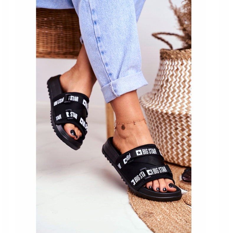 Dam Tofflor Big Star Military Black GG274018 svart 2