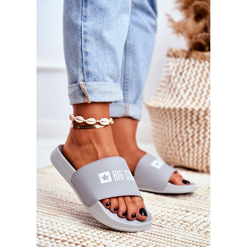 Dam Tofflor Big Star Grey GG274042 grå 1