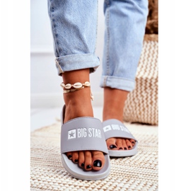 Dam Tofflor Big Star Grey GG274042 grå 2