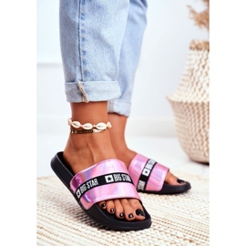 Dam Tofflor Big Star Pink Holo GG274008 rosa 1