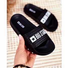 Barns svarta tofflor Big Star Quiltad GG374800 2