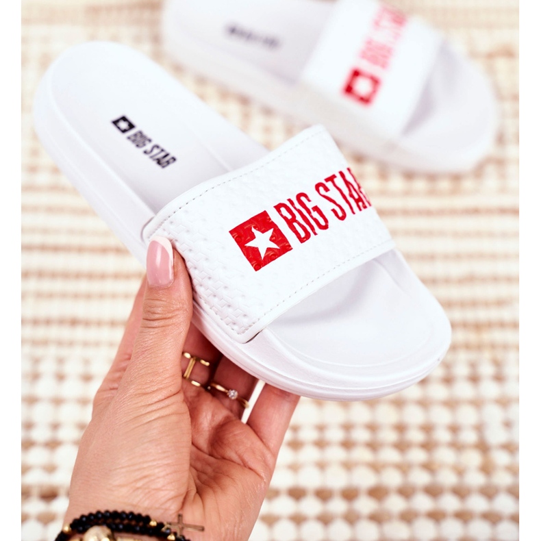 Barntofflor Big Star White Quilted GG374803 vit 2