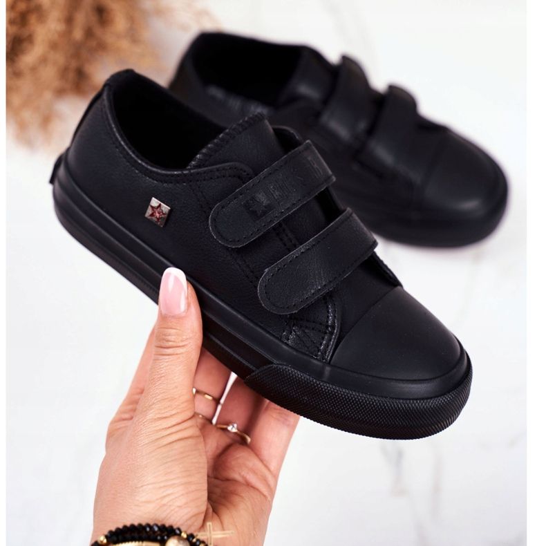 Barnskor Sneakers Big Star With Velcro Black GG374009 svart 2