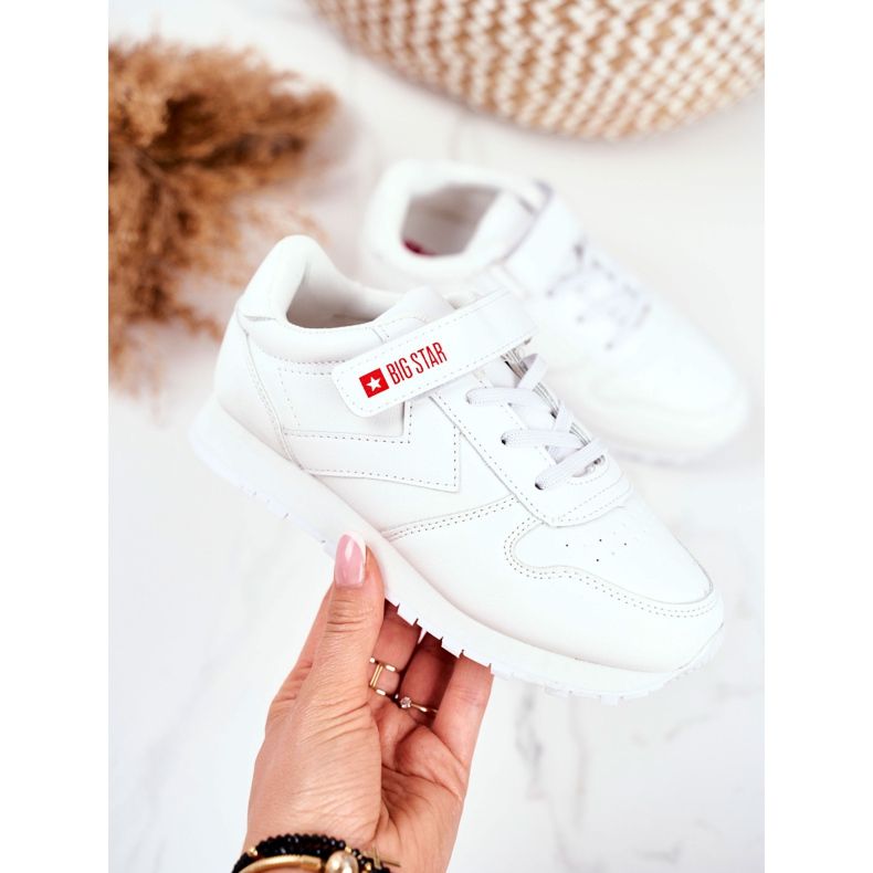 Sportbarnskor Big Star With Velcro White GG374057 vit 2